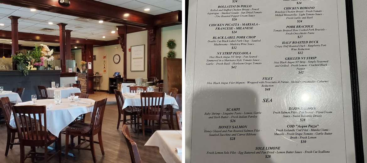 Acquaviva Restaurant and Bar Menu